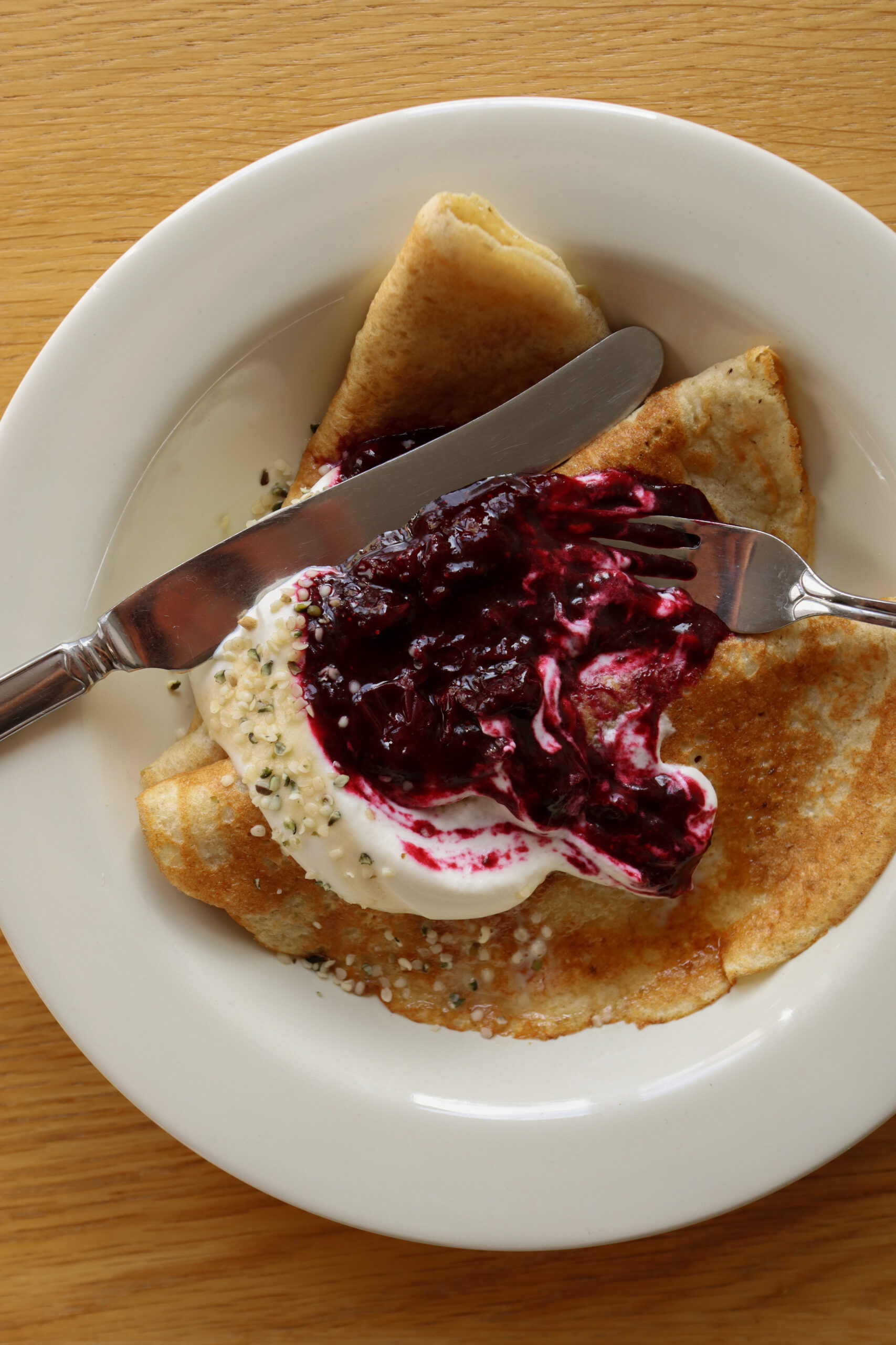 OAT FLOUR PANCAKES, cookbook, OR