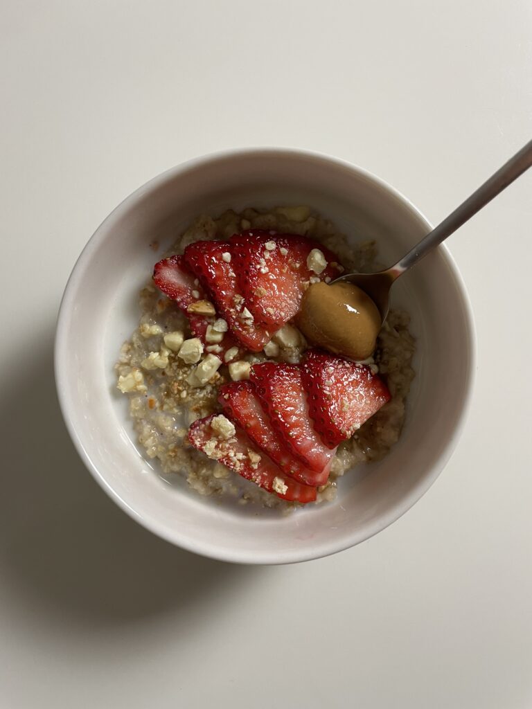 Strawberry White Chocolate Oatmeal