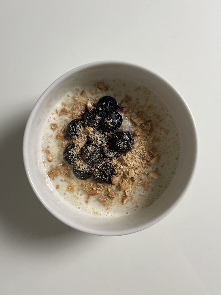 BLUEBERRY CHEESECAKE OVERNIGHT OATS