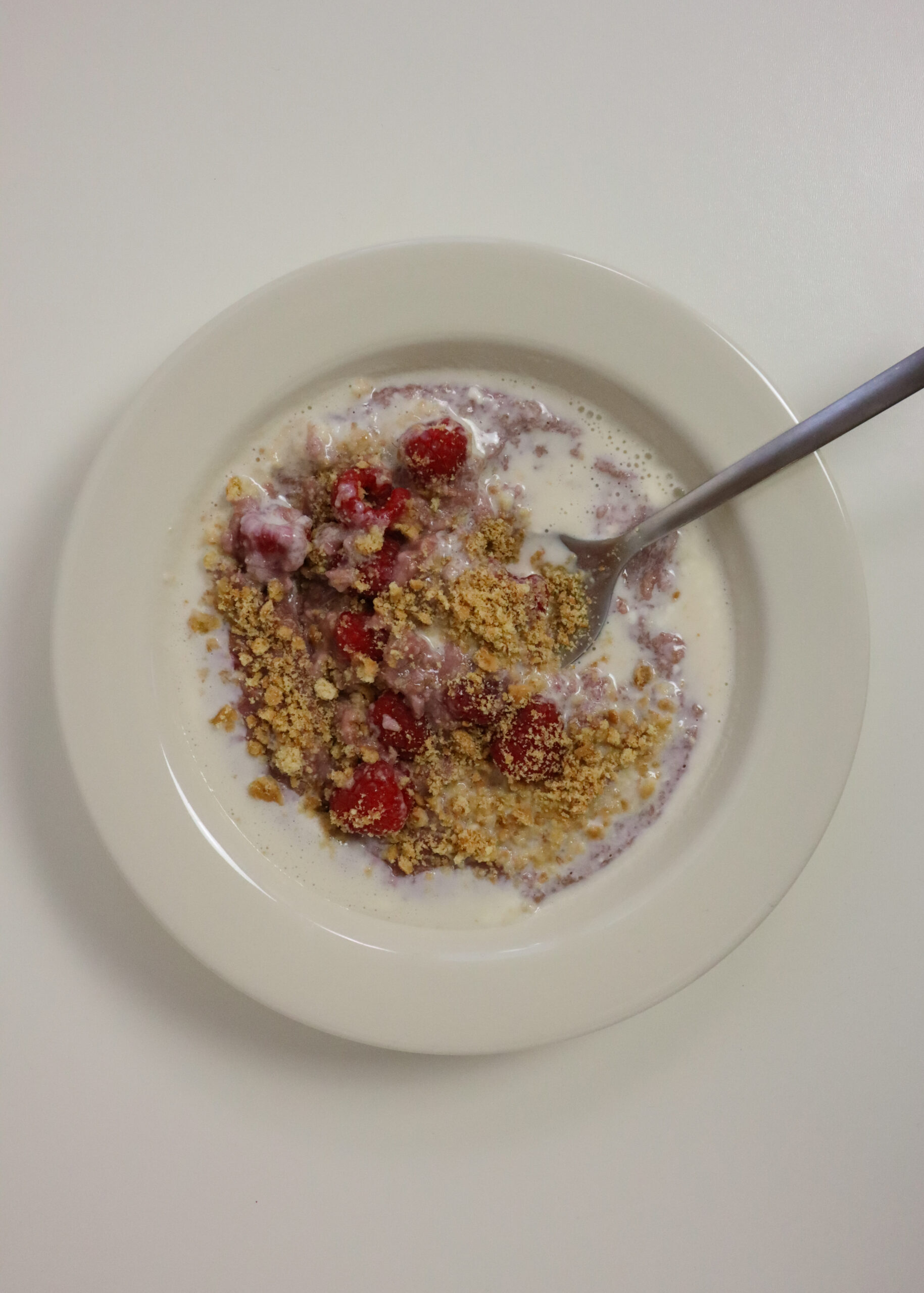 RASPBERRY CHEESECAKE OATMEAL